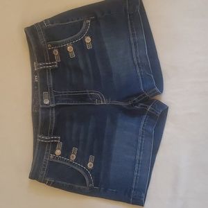 Miss Me Blue Jean Sailor Shorts, Size 34, 17/18 US size